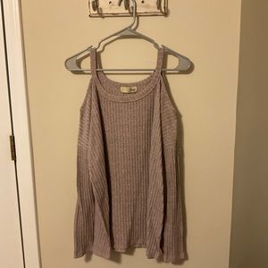 Lizard Thicket cold shoulder sweater